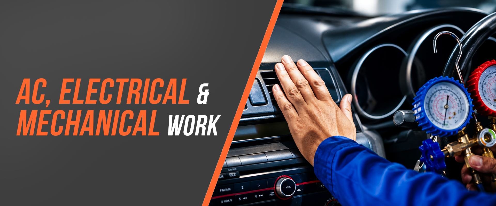 AC, Electrical & Mechanical Work – Complete diagnostics & repair